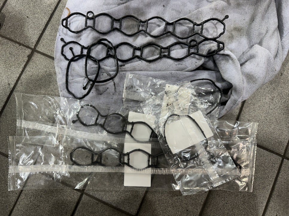 기아 모하비 — 흡기 세척과 가스켓 교체